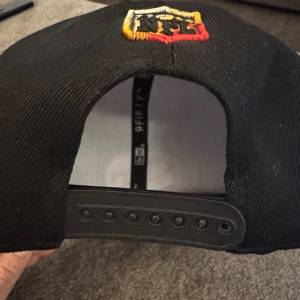 New Era San Francisco 49ers 9FIFTY Snapback Black Dim Style Logo Hat - Picture 7 of 8